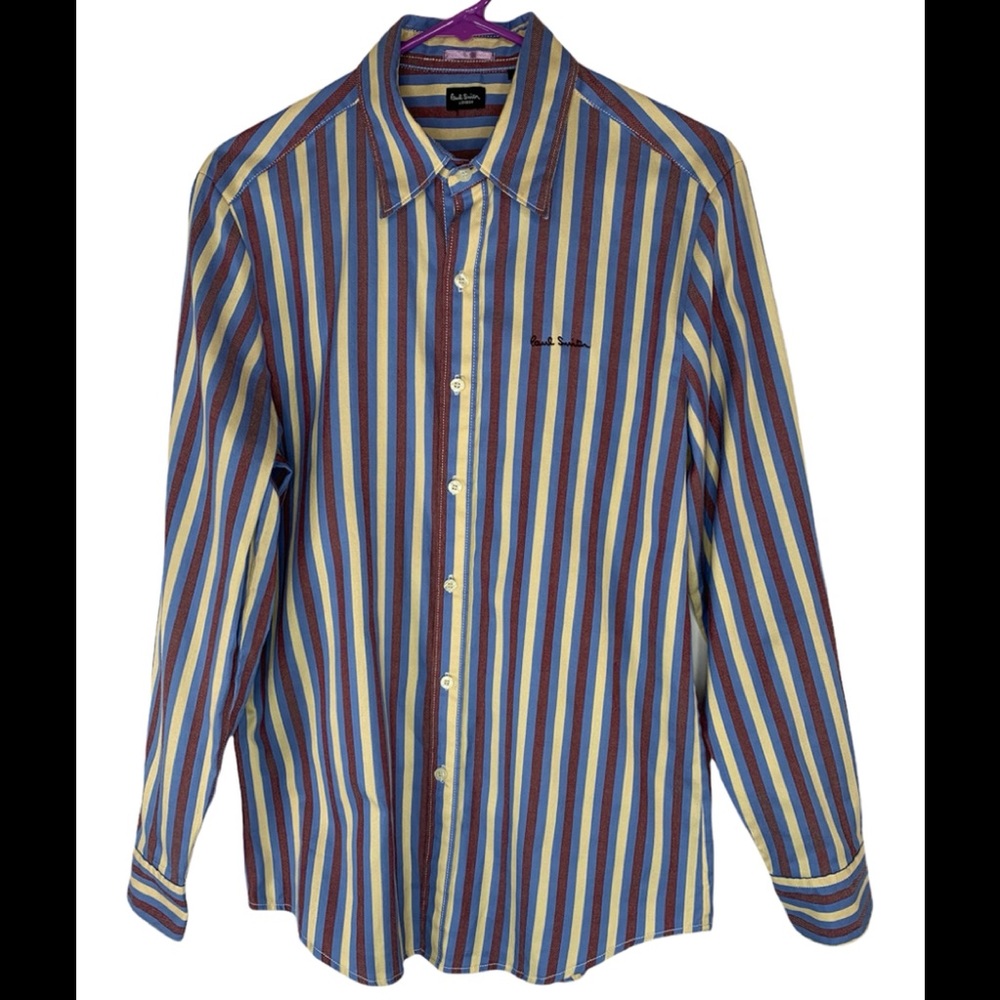 Paul Smith London Men’s Large Long Sleeve Shirt Striped